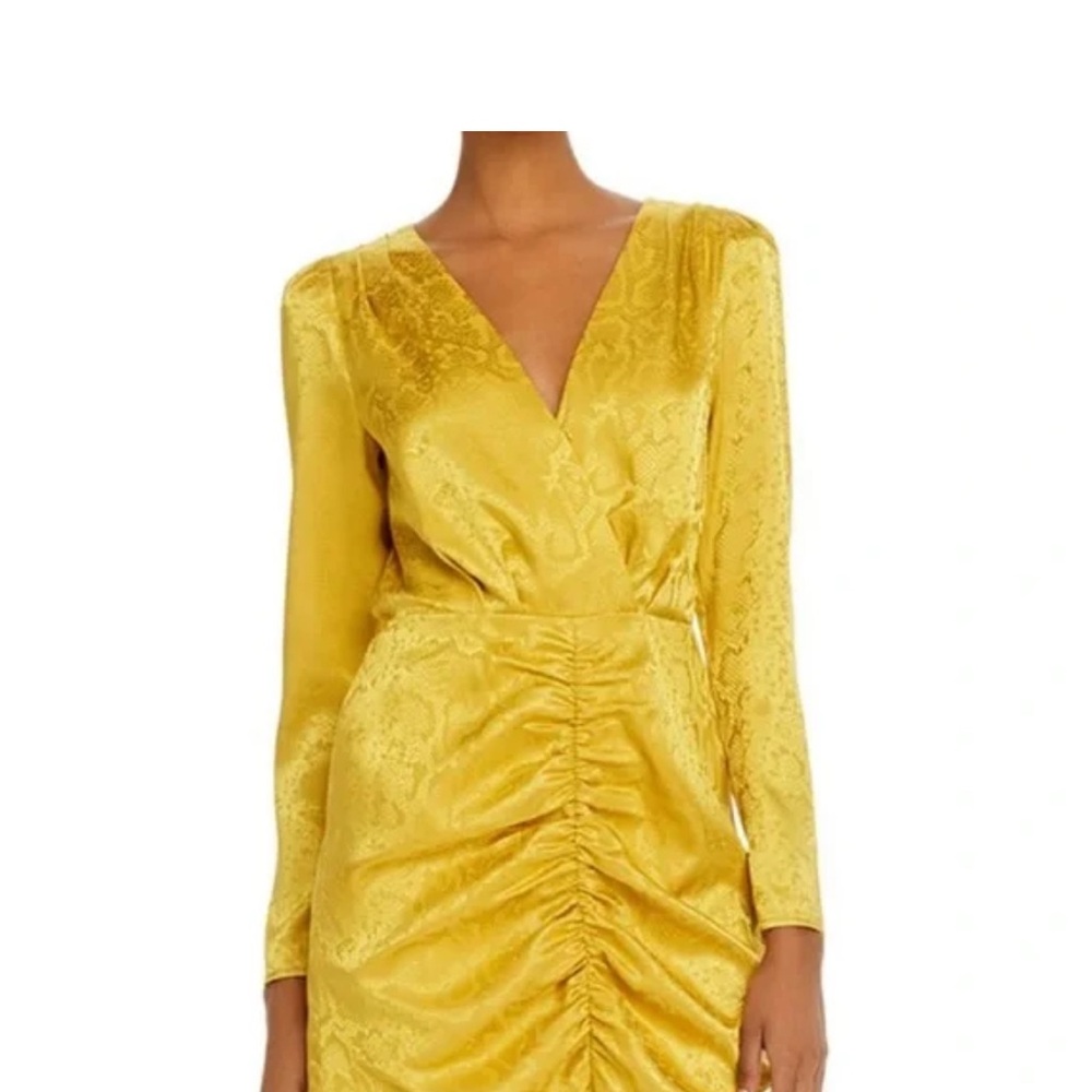 Wayf Yellow Long Sleeve Dress
